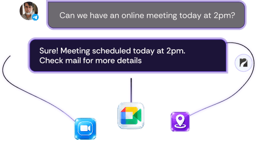 Meeting booking chat flow